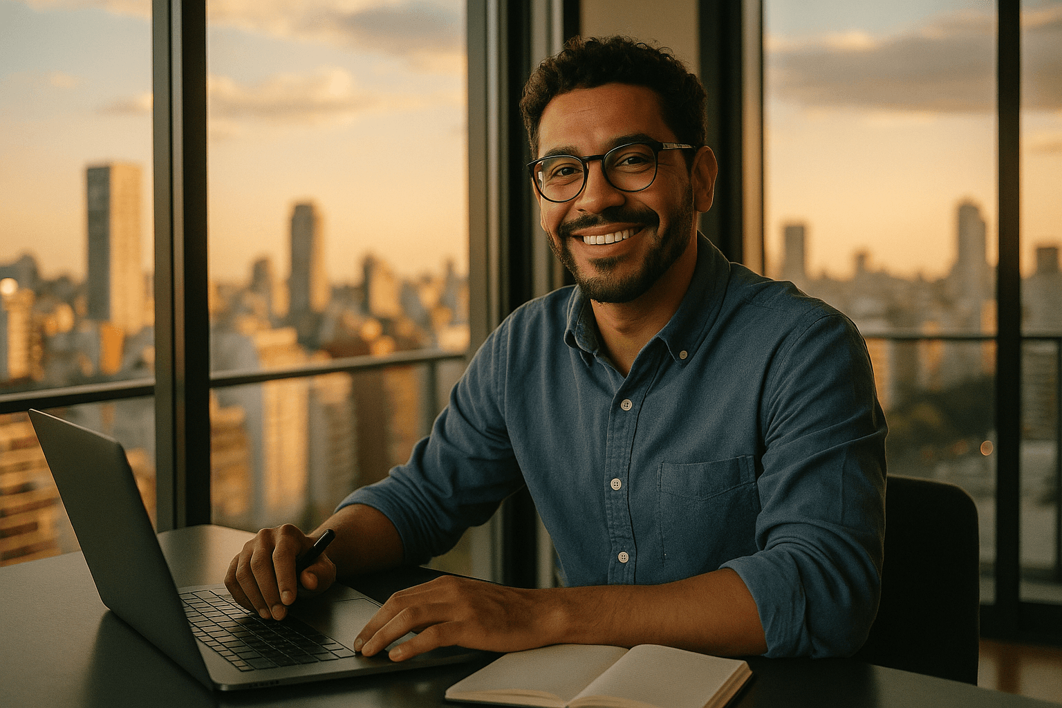 LatAm graphic designer creating brand assets for a US company